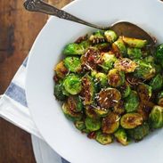 Simple Caramelized Brussels Sprouts - golden brown, just crispy enough, 20 minutes to make. | pinchofyum.com