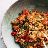 Chili Garlic Instant Pot Noodles in a bowl.