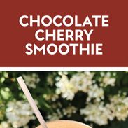 Chocolate cherry smoothie pin.