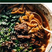 Short rib noodle soup pin