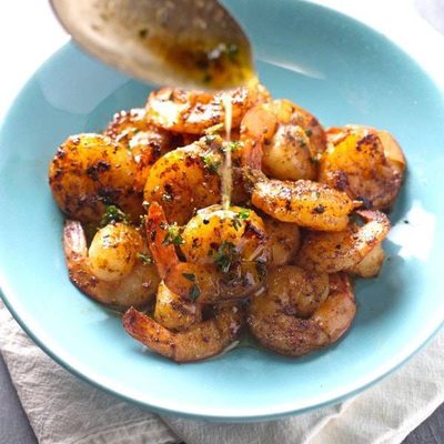 A picture of Orange Brown Butter Shrimp