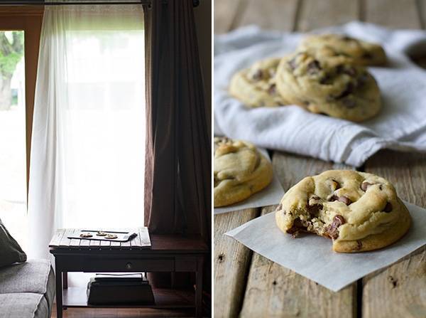Curtains used for food photography.