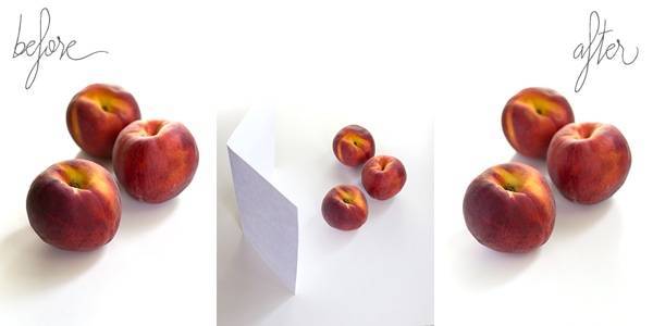 White printer paper before and after photos.