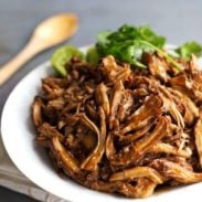 Honey Glazed Crockpot Chicken Adobo - simple pantry ingredients, hardly any hands-on time, 200 calories. | https://discovery-lab.site