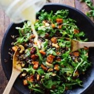 A picture of Roasted Sweet Potato, Wild Rice, and Arugula Salad