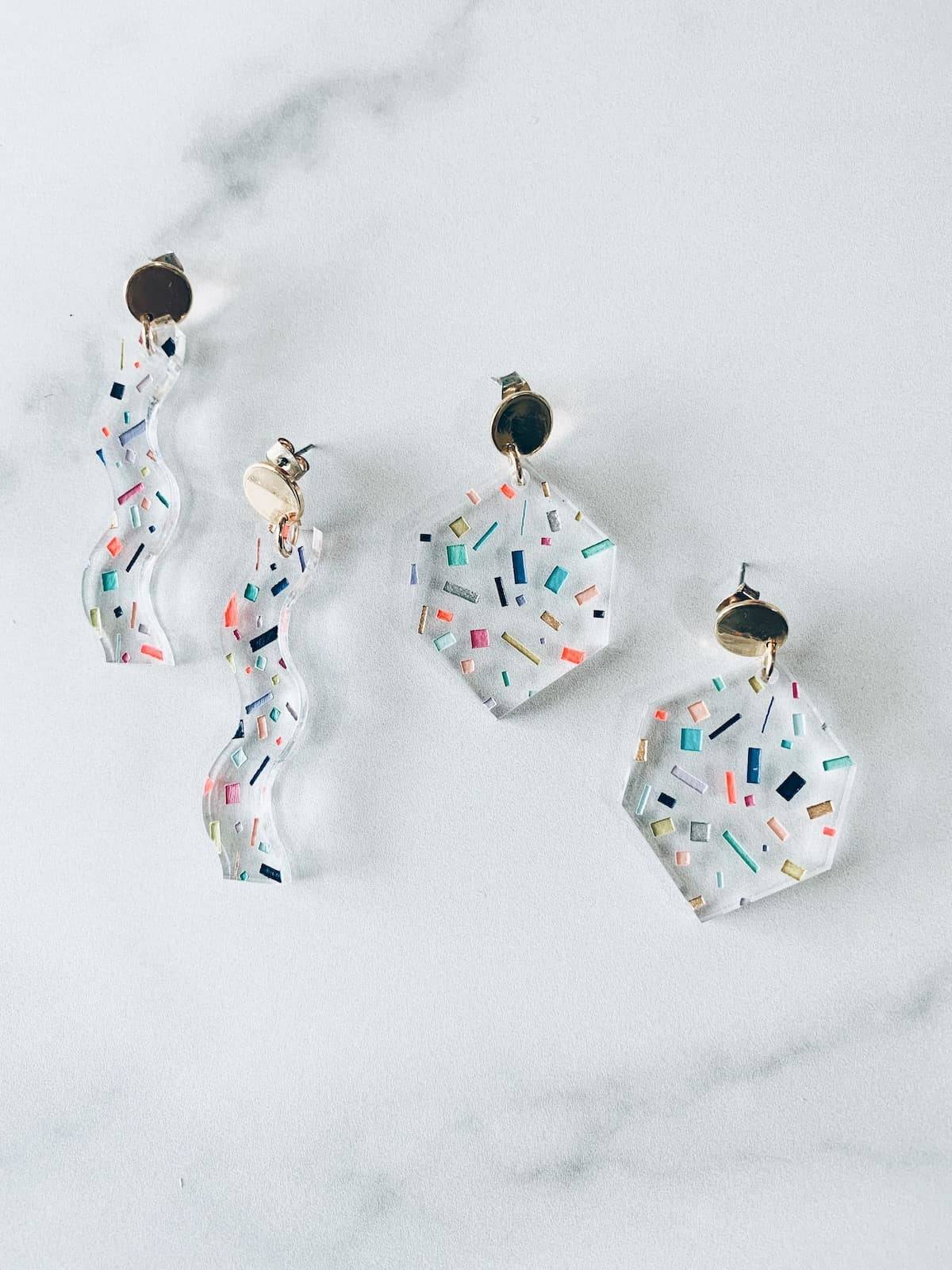 Image of acrylic earrings